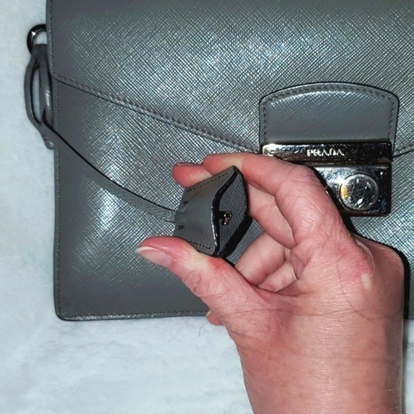 Prada Leather Clutch with Lock & Key - Picture 6 of 16